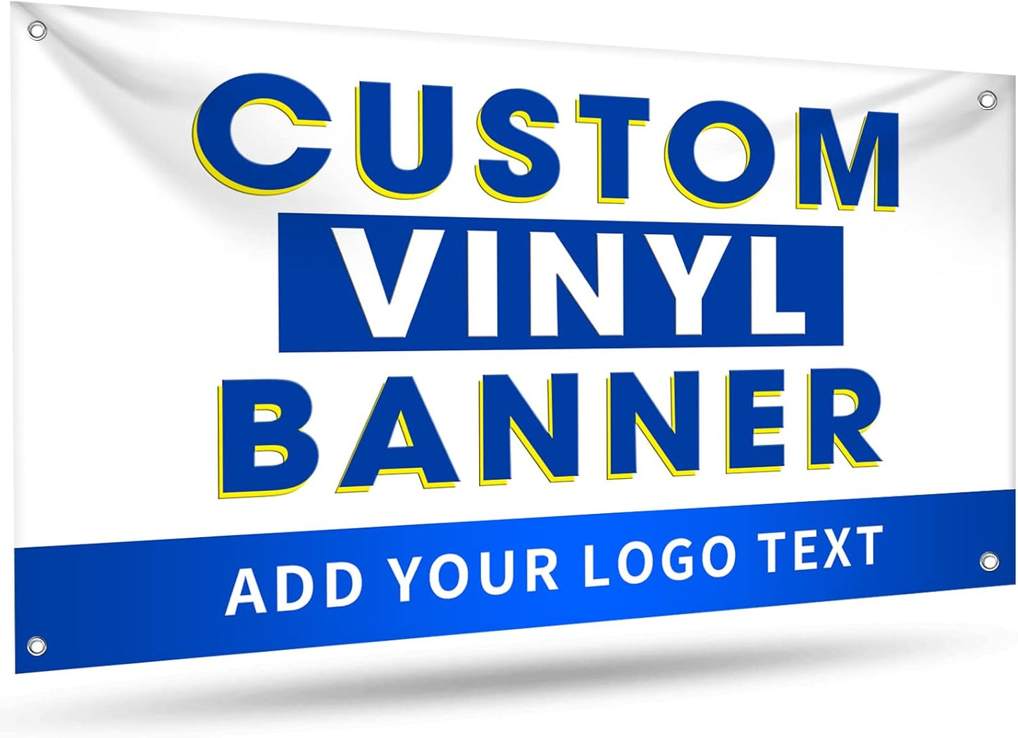 Skiennix Custom Vinyl Banner - Personalized Outdoor Sign with Logo for Birthday, Graduation & Wedding | 2'x4'