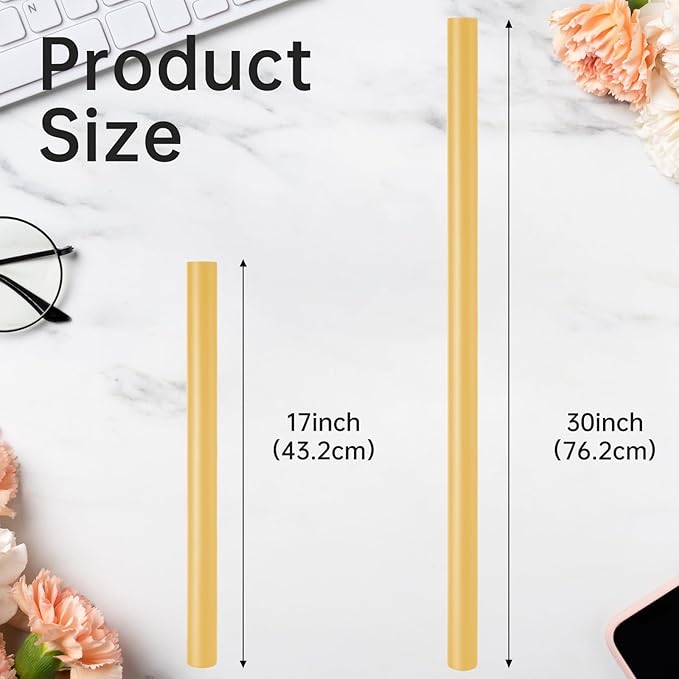 Gold Wrapping Paper, 2 Roll 17in x 33ft Matte Metallic Gold Solid Color Gift Wrapping Paper Roll Perfect for Birthday, Christmas, Baby Shower, Wedding, Valentine's Day, DIY Invitations, Arts & Crafts