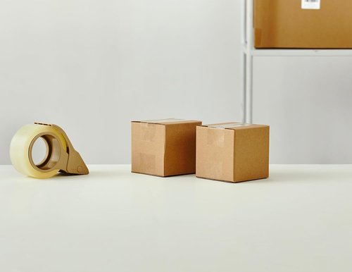 Kraft Small Shipping Boxes - 25 Packs of 4x4x4 Inch Corrugated Cardboard | Easy Assemble for Mailing & Storage