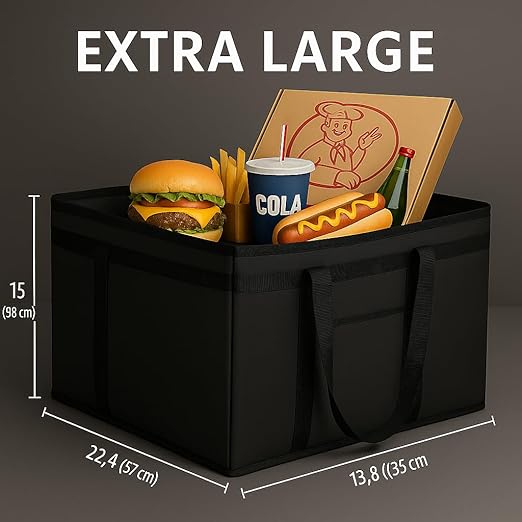Additional Bottom Plate 2-Pack XXXL Insulated Food Delivery Bag Cooler Bags Keep Food Warm Catering Therma for doordash Catering Cooler Bags Keep Food Warm Catering