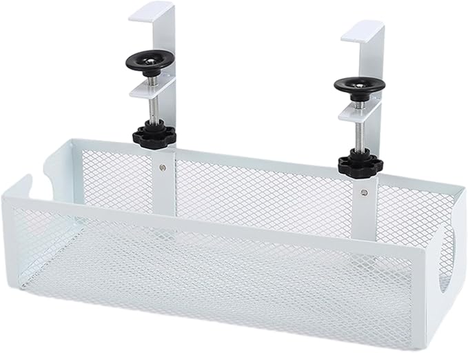 Under Desk Cable Tray - Non-Drilling Wire Organizer,Wire Organizer Under Desk,for Family Friends Students Adults Men Women Home Indoor Office Study Kitchen