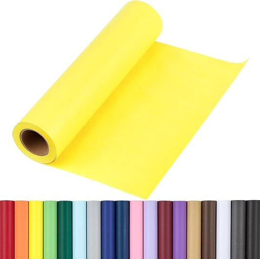 RUSPEPA Kraft Paper Roll - 17.5 inches x 32.8 feet - Recyclable Paper Perfect for Wrapping, Craft, Packing, Floor Covering, Dunnage, Parcel, Table Runner, Yellow