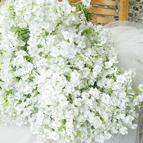 Bringsine Babybreath Gypsophila Wedding Decoration White Artificial Flowers Party Outdoor 40 Pieces/Lot