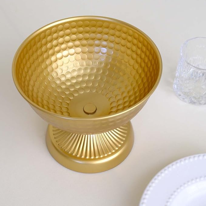 6.5 inch 20 pcs Brass Vase Bowl Gold Centerpieces for Tables Wedding Party Event Gold Accent Decorative Bowl Vintage Style