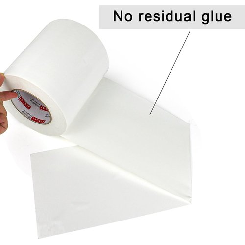 JIALAI HOME Heavy Duty White Duct Tape - Waterproof & UV Resistant | 6 Inch x 55 Yards (164 Ft) for Crafts & Repairs