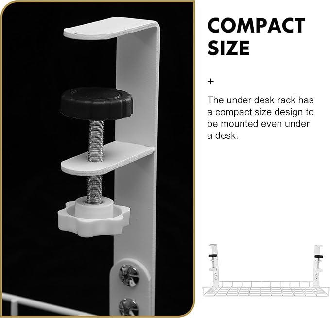 Under Desk Cable Management Tray Cord Organizer Rack 500Mm No-Drill Wire Storage Holder for Office Desk Power Cord Management