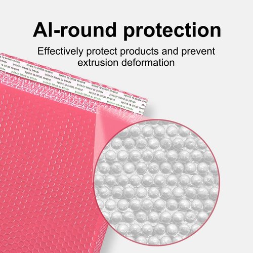 Koja Padded Bubble Mailers - 6 X 10” Extra-Thick Shipping Envelopes | 25-Pack, Fast Self-Seal (Pink)