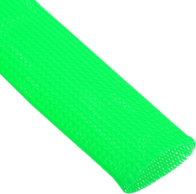 uxcell Expandable Sleeving, 2-inch 10ft Cable Sleeve, Green
