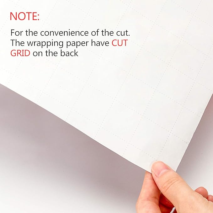 MAYPLUSS Kraft Wrapping Paper Roll - 3 Mini Roll - 17" X 120" Per roll - Fruit/Cactus/Hedgehogs Design (42.3 sq.ft.ttl)