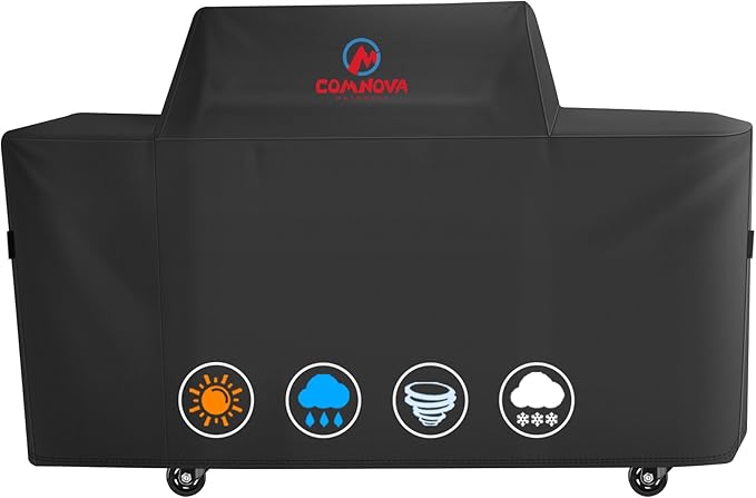 Comnova Grill Cover for Traeger Woodridge Pro - Premium Wood Pellet Smoker Cover for Traeger Waterproof & Heavy Duty, 600D Pellet BBQ Cover for Treager Woodridge Pro and Woodridge Elite (BAC776)