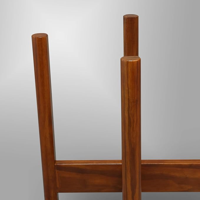 Casual Home Mid-Century Modern Wood Plant Display Stand, Fit Up to 10", Plant and Pot NOT Included - Antique Mahogany, 107-329