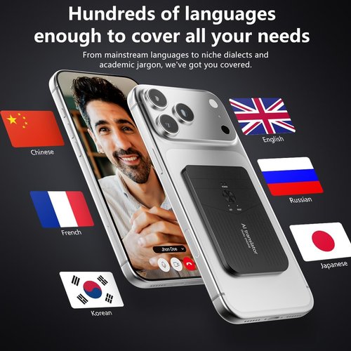 AI Language Translator Device - Portable Two-Way Real-Time Translation | Supports 138+ Languages