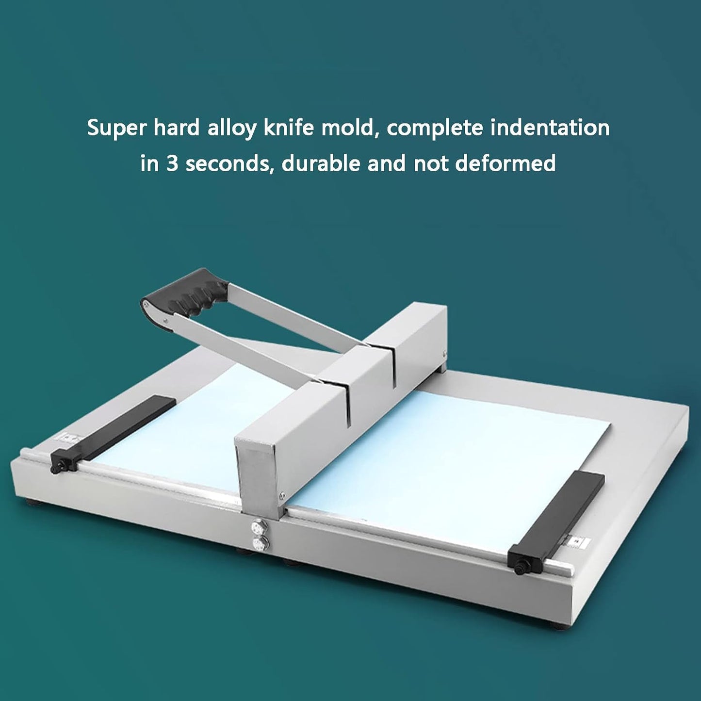 Skiennix Manual Creasing Machine - Heavy Duty Paper Folding & Scoring Tool with Positioning Ruler