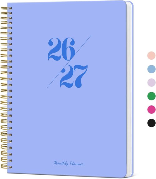 Monthly Planner 2026-2027 | 24-Month Calendar for School, Office & Home - Lavender, 7” x 10”