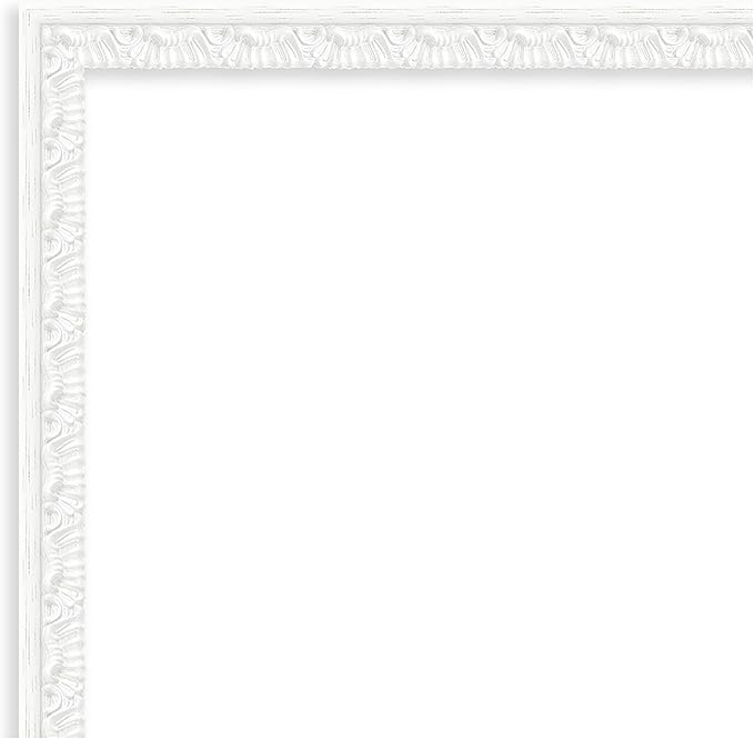 Amanti Art White Framed Magnetic Board 18x26 Medium Vision Board for use with Magnets, 100% Metal Sheet to Display Items as Office Decor or for Home Organization in mudroom, Kitchen or Kids Room