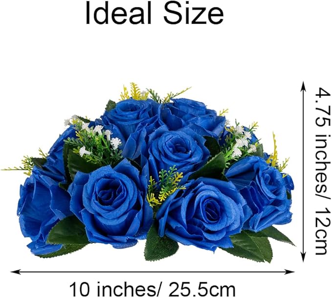Flower Centerpieces for Wedding Tables: Wedding Table Decorations Royal Blue Flower Balls Centerpieces for Engagement Cerebration Party Center Pieces 6 Packs