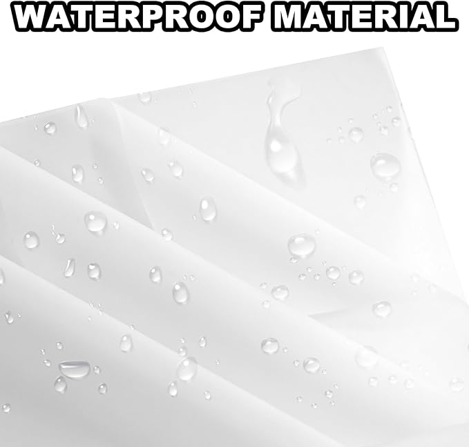 DEWJDFSC 20 Sheets Flower Wrapping Paper,Waterproof Floral Korean Bouquet Wrapping Paper, Florist Supplies, Suitable for Flowers Gift Packaging (Pure White)