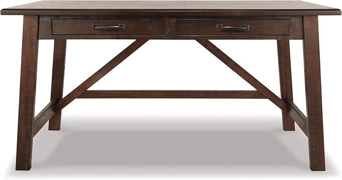Signature Design by Ashley Baldridge Rustic Home Office Desk, Distressed Brown