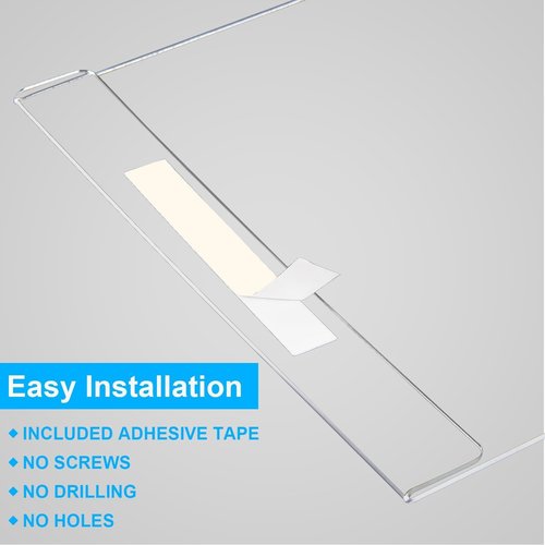 EHWINE Acrylic Sign Holder - 3 Pack 8.5 x 11 Horizontal Wall Display Frames | Clear Plastic for Office & Business