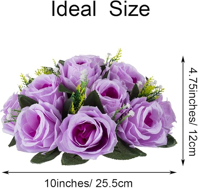 Flower Centerpieces for Wedding Tables: Wedding Table Decorations Lilac Flower Balls Centerpieces for Engagement Cerebration Party Center Pieces 10 Packs