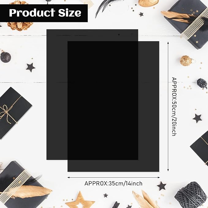 NEBURORA 120 Black Tissue Paper Sheets - 14 x 20 Inches, Gift Bags, Packaging, Floral Filler, Crafts, Birthday, Christmas, Halloween Decor