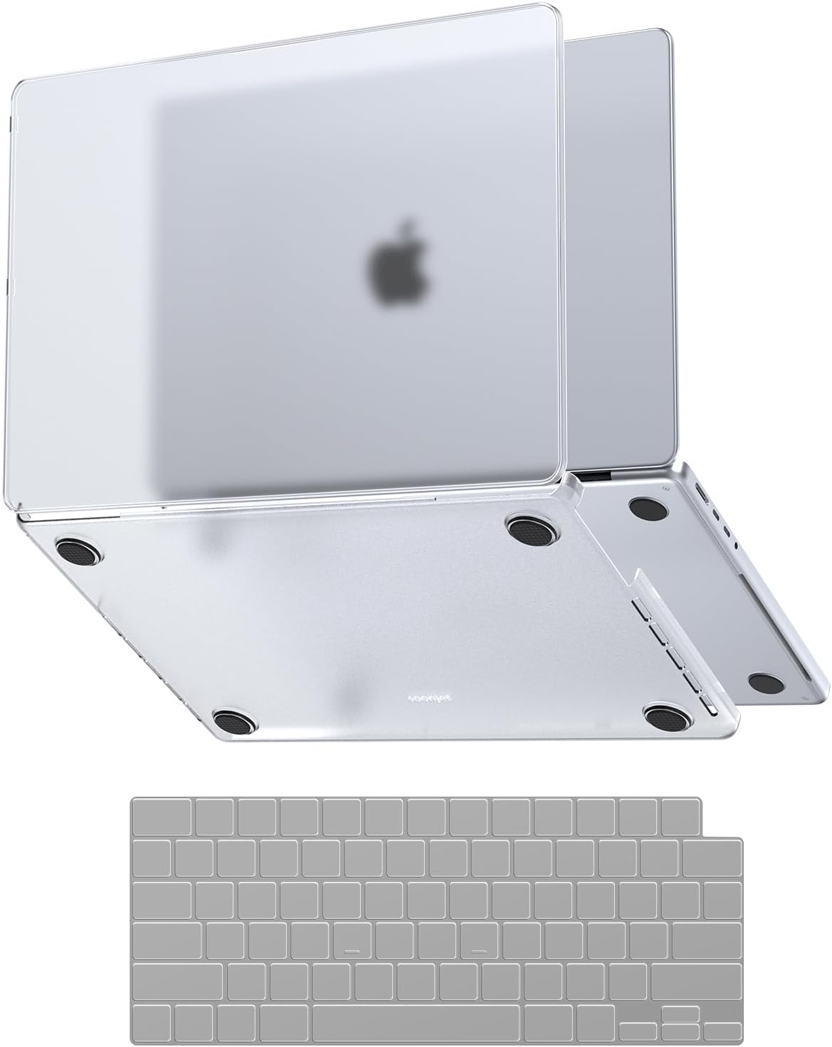 Soonjet MacBook Pro 16-Inch Case - Hard Shell with Keyboard Cover | Matte Clear for M5 M4 M3 M2 M1 Pro/Max (2021-2026)