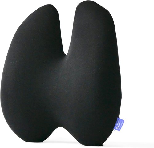 C CUSHION LAB Lumbar Pillow - Ergonomic Multi-Region Firm Back Support for Pain Relief - Black