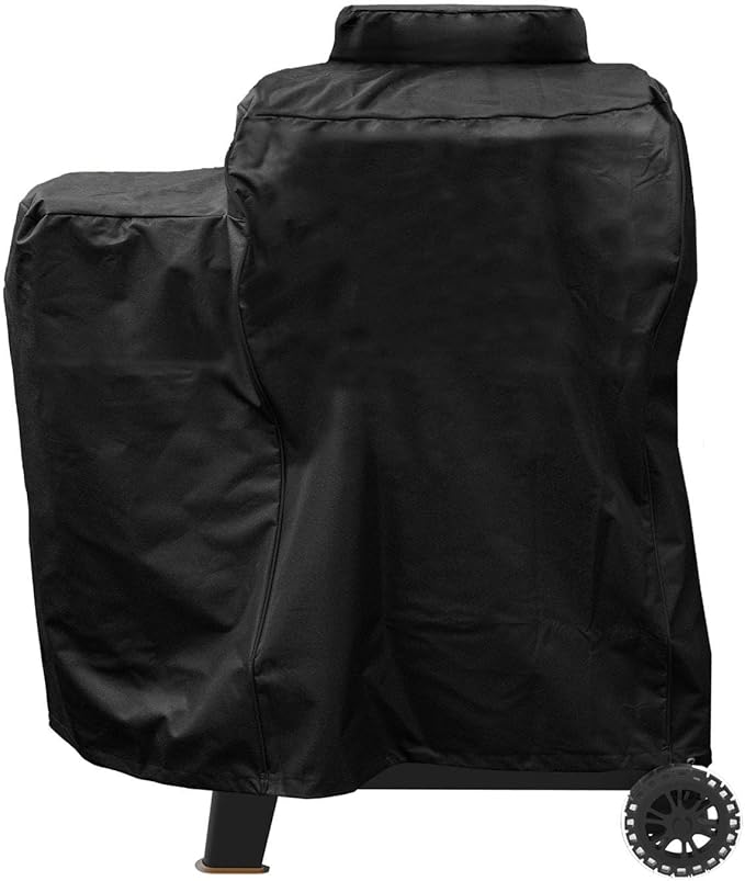 ZJYWSCH Grill Cover for Pit Boss Phoenix 376 Kettle Grill Onyx Edition PB22KNX 600D Heavy Duty Weather Resistant PitBoss Phoenix Kettle Pellet Charcoal Grill Smoker Cover Waterproof