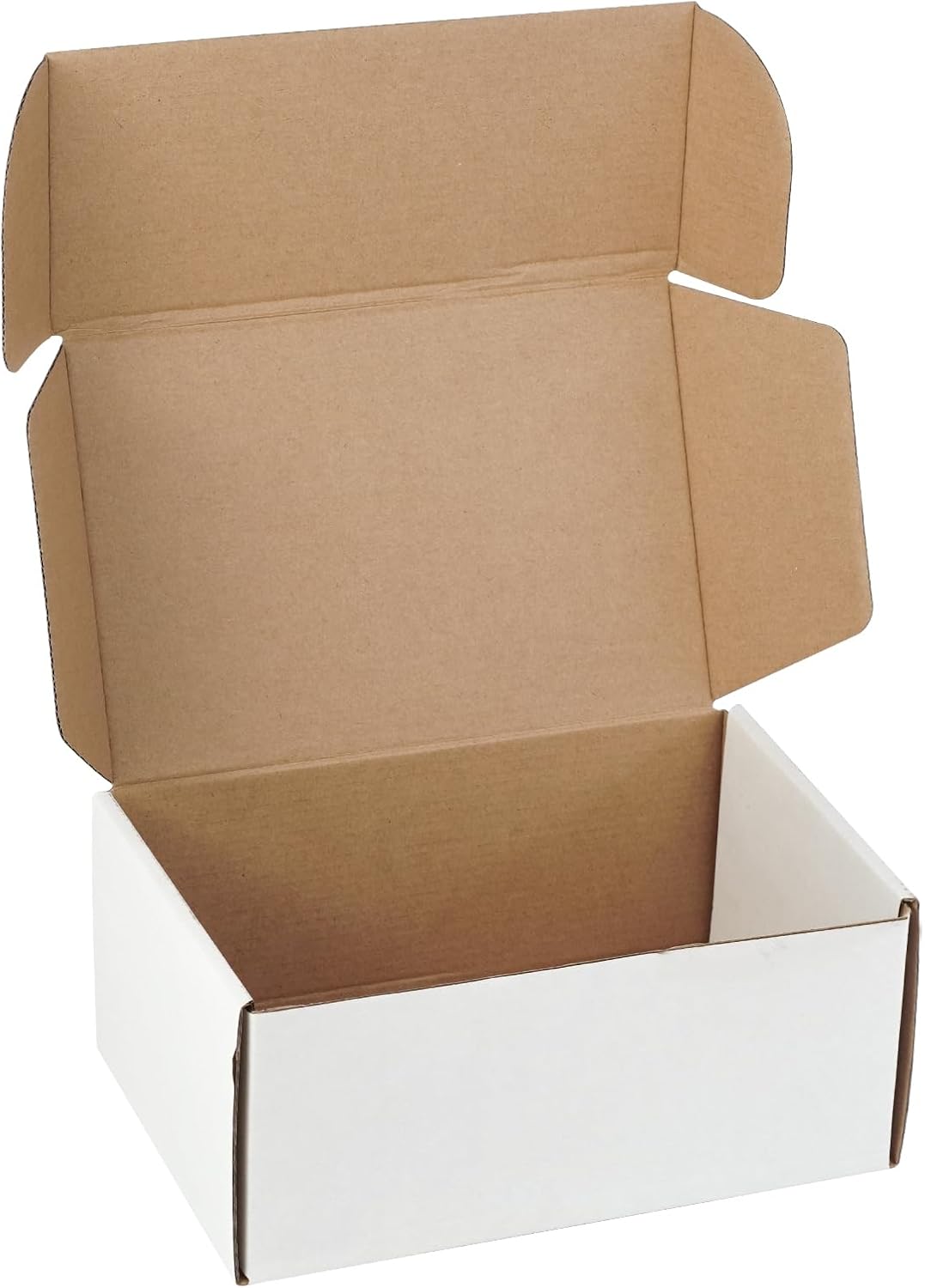 White Corrugated Cardboard Shipping Boxes - Set of 5 | 9x6x4 Inch Literature Mailers