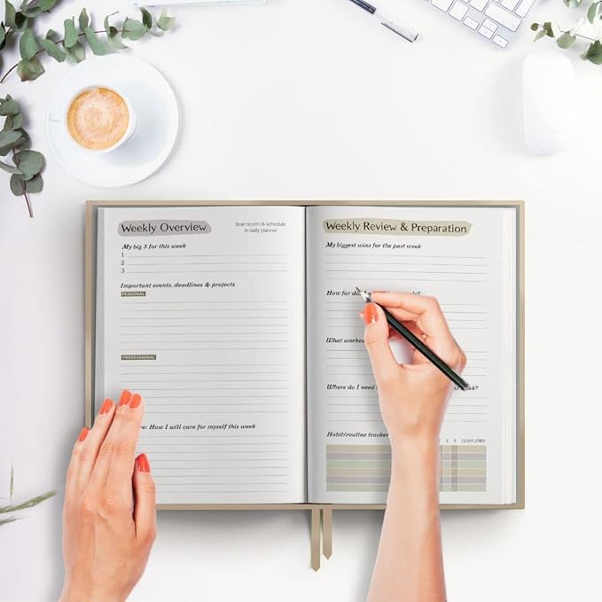 The ADHD Planner for Adults - Undated Daily & Weekly ADHD Journal for Disorganized People, 90 Days - Habit Tracker, Record Emotions & Mood - Academic Goals - Structure & Focus for Adults Brains