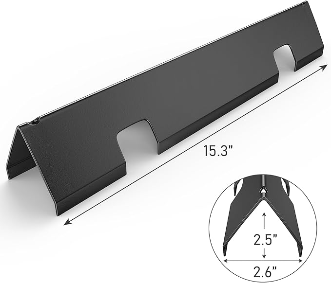 for Weber Spirit 2 Grill Parts, 15.3" Flavorizer Bars for Weber GS4 Spirit II 300, Spirit E/S 310 Spirit 300 Series with Front Control, Porcelain-enameled Flavor Bars for Spirit e310 Grill Parts