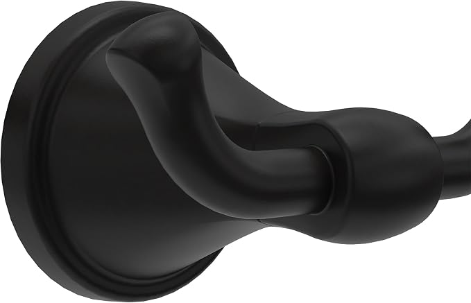 Delta Faucet Becker (1-Pack) Towel/Robe Hook for Bathroom, Matte Black, Wall Mounted BCK35-MB