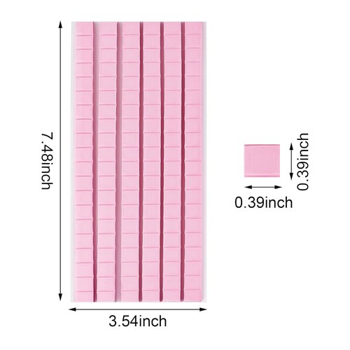 Feosky Adhesive Putty | Reusable Sticky Tack for Wall Art, Crafts & Decorations - Pink, Pack of 3