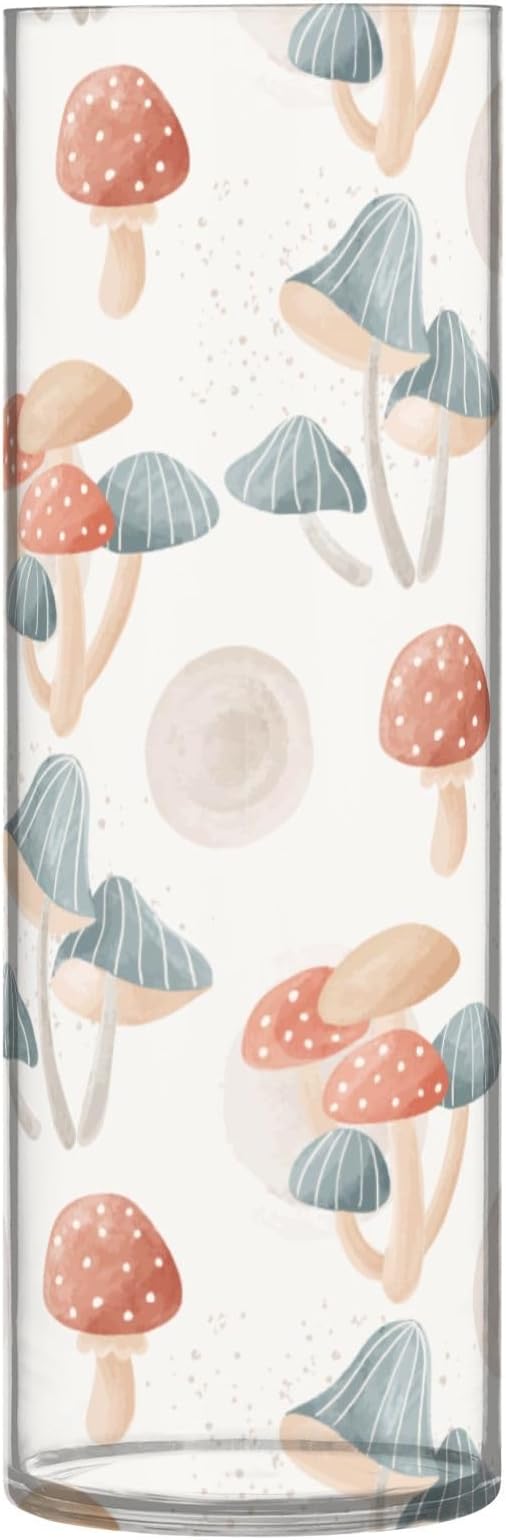Vase Plastic Vase Elegant Cylinder Flower Vase Shatterproof Decorative Centerpiece for Home Table Office Weddings Events (11.8 x 3.9 in)