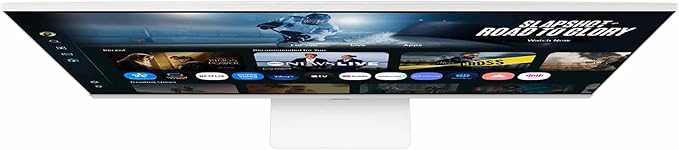 Samsung 32” Smart Monitor M7 (M70F) 4K UHD Display, Samsung Vision AI, Smart TV Apps, Gaming Hub, USB-C, HDMI and USB-A, White, LS32FM703UNXZA, 2025