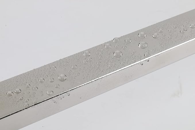 TocTen Bath Towel Rack - Square Base Thicken SUS304 Stainless Steel Towel Bar for Bathroom, Bathroom Accessories Towel Rod Heavy Duty Wall Mounted Towel Holder. (Chrome, 12)