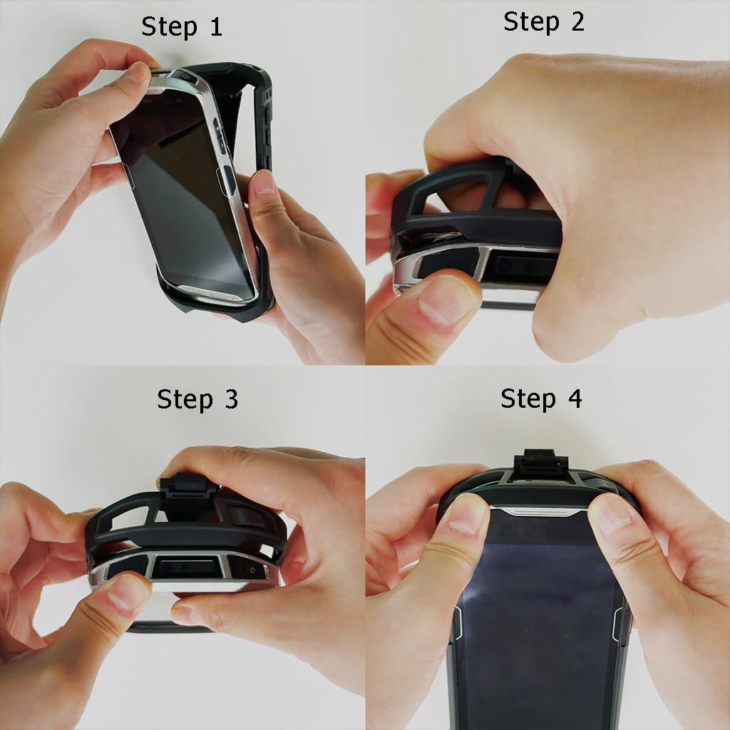 Zebra Rugged Protective Case for TC51/TC52/TC56 | Durable Holster with Strap & Bumper (Black)