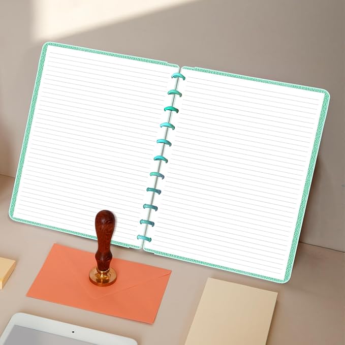(3-Pack) Letter Size Discbound Refill Paper, 11 Disc Paper Refill for Note-Taking System Discbound Planner, 300Sheets / 600Pages Discbound Paper, 100gsm, White, 8.5'' x 11''