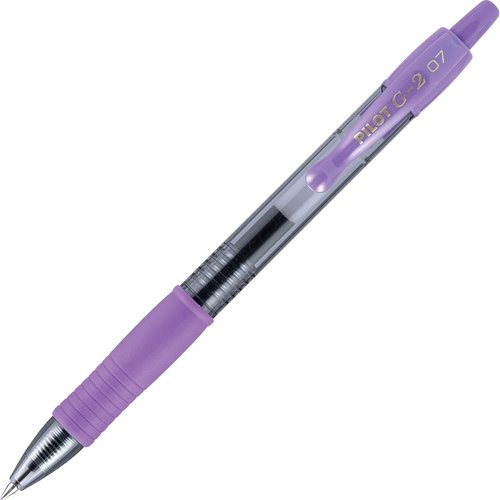 PILOT G2 Premium Gel Pens - Refillable & Retractable, Fine Point, Purple Ink, 12-Pack
