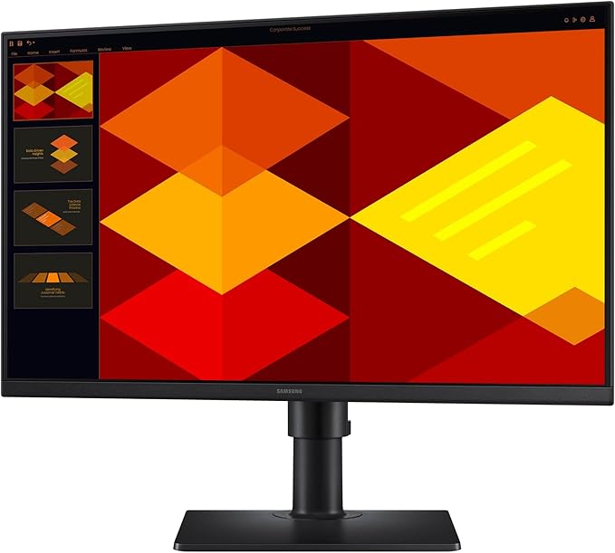 Samsung 24” (S40GD) Borderless Business Monitor with IPS Panel, 100Hz Refresh Rate, Eye Saver Mode, Ergonomic Design, Game Picture Mode, LS24D402GANXGO, 3 Yr Warranty