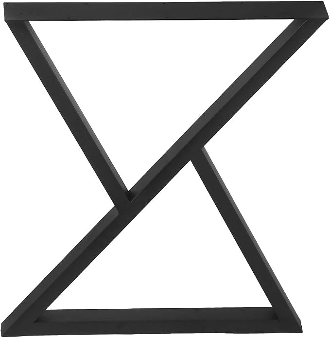 MBQQ 2 Pcs Triangle Table Legs - Heavy Duty Metal, Rustic Decor, Industrial Modern, DIY Cast Iron Bench Legs (H28'xW24')