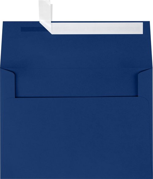 LUXPaper A7 Invitation Envelopes - Peel & Press | Navy Blue | 5 1/4" x 7 1/4" | 80lb Text | 250 Count