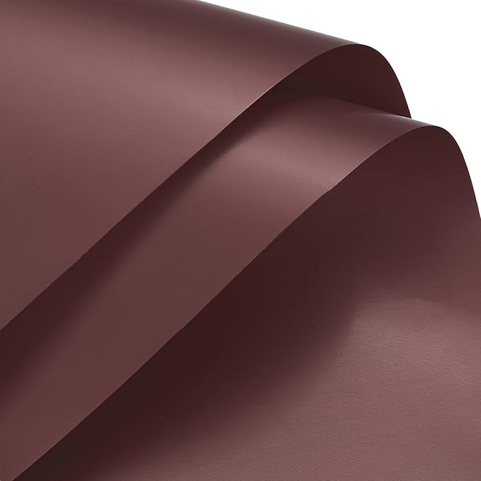 MECCANIXITY Set of 20 Flower Wrapping Paper 22.8x22.8 Inch Waterproof Florists Wrapping Paper for Florist Bouquet Supplies, DIY Crafts, Gift/Gift Box Packaging Dark red