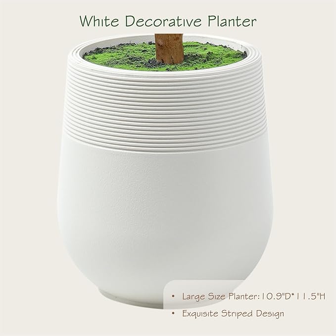 Bellacat 8ft Super Fuller Faux Olive Tree with White Decorative Planter & Multiple Real Wood Trunks, 96in Olive Trees Artificial Indoor with Realistic Fruit, Fake Olive Tree for Indoor & Outdoor Décor