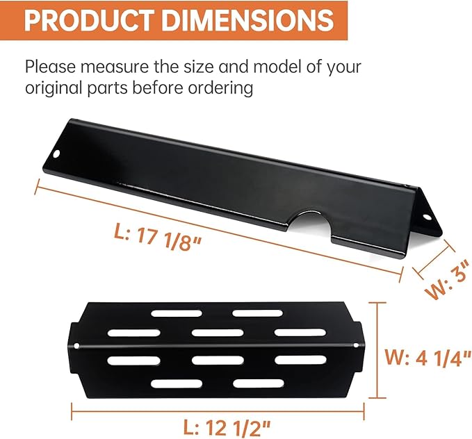 LPTNFRTN Porcelain-Enameled Grill Flavorizer Bar BBQ Gas Grill Replacement Parts for Weber Genesis II 300 Series E-310 E-315 E-330 E-335 S-310 S-335