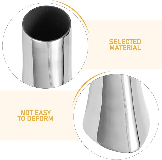 304 Stainless Steel Flower Vase - Elegant Metal Flower Arrangement Holder for Home Office Decoration 17Cm High Silver Finish