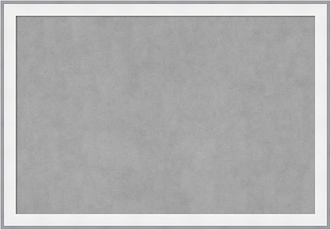 Amanti Art White Framed Magnetic Board 27x39 Large Vision Board for use with Magnets, 100% Metal Sheet to Display Items as Office Decor or for Home Organization in mudroom, Kitchen or Kids Room