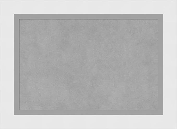 Amanti Art White Framed Magnetic Board 16x22 Small Vision Board for use with Magnets, 100% Metal Sheet to Display Items as Office Decor or for Home Organization in mudroom, Kitchen or Kids Room