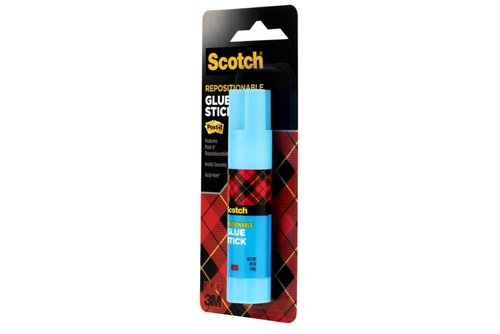 Scotch Restickable Glue Stick - Repositionable Adhesive for Crafts | 36-Pack, 0.49 oz Each, Acid-Free