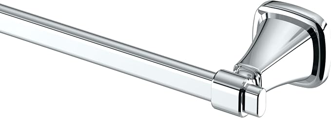 Gatco 5510 Beverly Bath Towel Rack, Wall Mounted Bathroom Towel Holder with EZ Anchor Installation, Luxury Metal Bar for Hand and Bath Towels, Chrome Finish